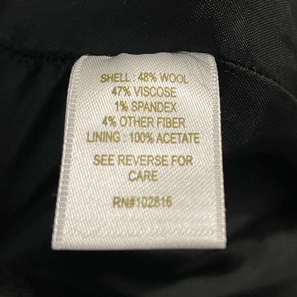 Garnet Hill Gray Wool Blend Pants Office Career - Picture 8 of 8